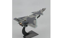 1/48 J-20 Model Diecast Fighter Jet Model with Display Stand Alloy Low-Observable Aircraft for Aviation Fans