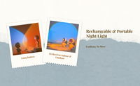 Rechargeable LED sunset projector decor