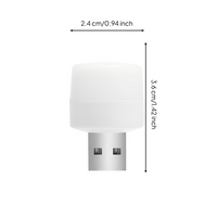 USB rechargeable dimmable night light