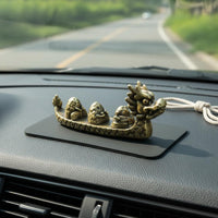 Zongzi Dragon Boat Figurine Antique Finish Tea Pet Creative Design for Desktop