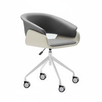 Upholstered Rotating Chair Ergonomic rearrest rotate Pedestal Armchair for Study