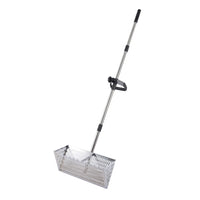 Multifunctional Beach Rake and Sand Shovel Set with Stainless Steel Sand Sieve, Detachable Shark Tooth Tool