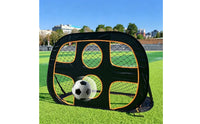 6-Hole Soccer Net Detachable Quick Setup Football Goal for Backyard