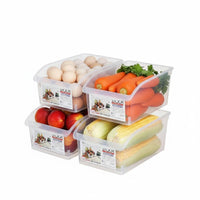 Stackable Fridge Drawer Transparent Food Container Space-Saving for Refrigerator