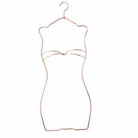Electroplated Finish Swimsuit Display Hanger Versatile Metal Bikini Hanger Space-Saving for Boutique Owners, Retailers, Showroom