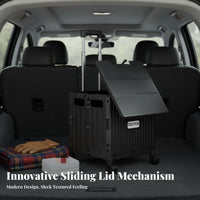Foldable Trunk organizer Portable with Handles Foldable Multi-Compartment Bin