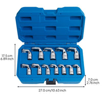 Universal Tapered Nut Wrench, Adjustable Brake Line Wrench, Multi-Function Spanner for Automotive Repair
