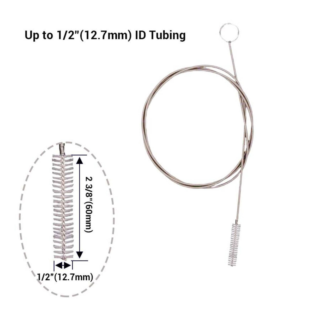 Beer Line Cleaning Brush Reusable Spiral Hose Cleaner for Aquarium, Homebrewers