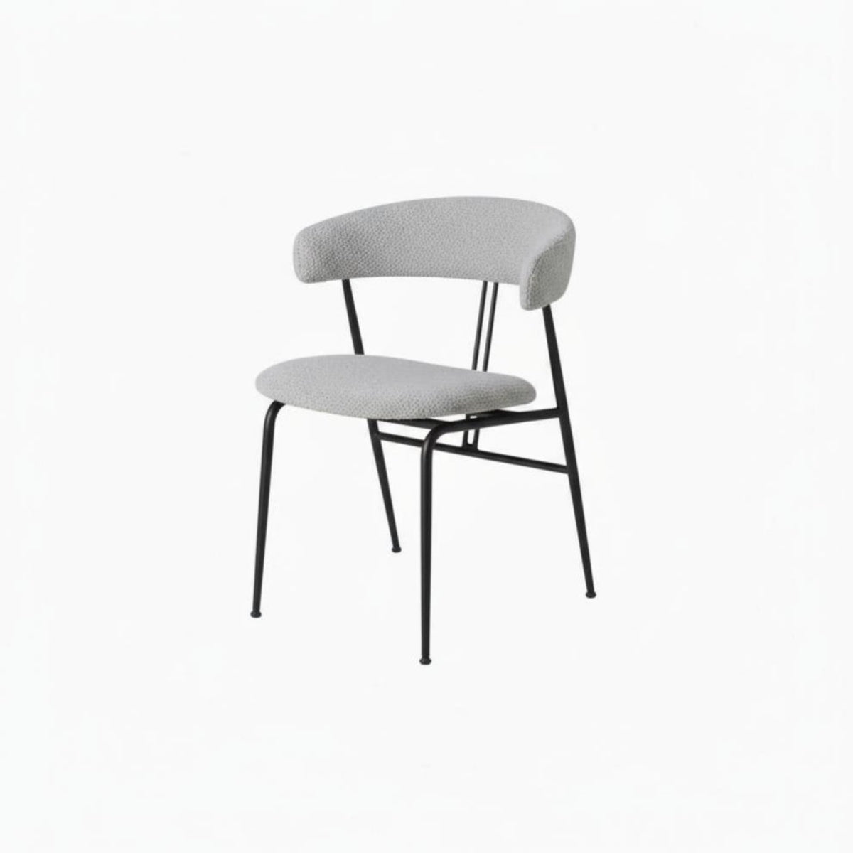 Violin Posterior Chair Modern Minimalist Design Dining Seat Firm-Density Foam Padding Multifunctional for Apartment Dwellers