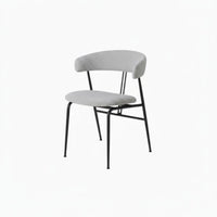 Violin Posterior Chair Modern Minimalist Design Dining Seat Firm-Density Foam Padding Multifunctional for Apartment Dwellers