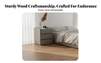 Locking Bedside Cabinet Modern Design Nightstand Secure Storage for Homeowners