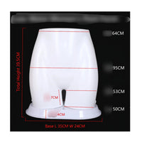 LED Mannequin Torso Eye-Catching Glow Lighted Female Mannequin Opaque Gloss White Display Model for Boutique