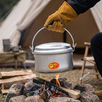 Aluminum Cooker Set, Lightweight Camping Pot, 4L, Multi-Functional Outdoor Gear