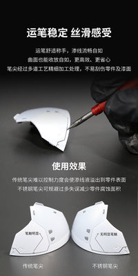迪斯派铝合金渗线笔AT-PL 高达模型工具上色渗线液笔 不锈钢笔尖