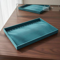 Jewelry Tray Velvet Lined Necklace Tray No Assembly Needed Earring Holder Stand for Market Stall, Craft Fair