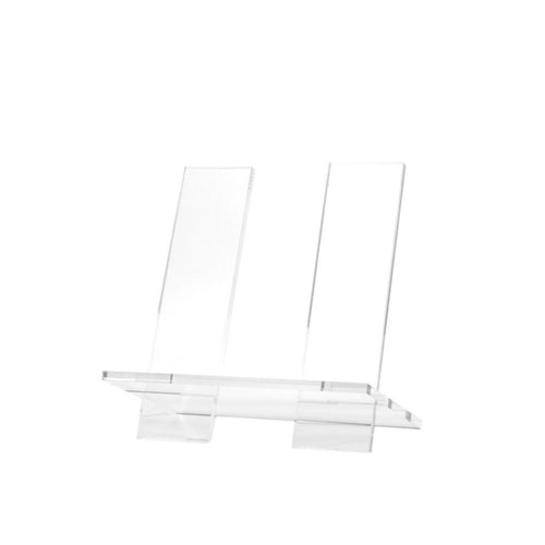 Book Stand with Upright Panels Flat Acrylic Book Stand Multi-Purpose for Readers