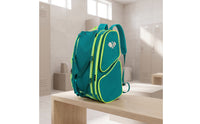 Waterproof Sports Backpack with Shoe Compartment Structured Backpack with Shoe Compartment Padded Gym Bag Vented for Athletes, Players, Tennis