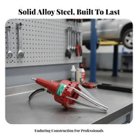 CV Joint Boot Installer Red and Silver Pneumatic CV Boot Expander Tool Construction