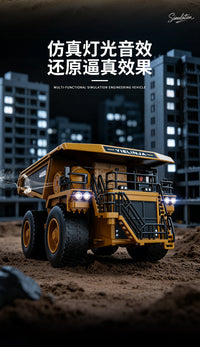 Spray Remote Control Excavator Alloy RC Car Dump Truck Engineering Toy