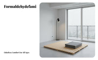 Foldable Design Wooden Slat Set Moisture-Resistant foldable Slat Foundation Breathable Mattress Support Prevents Sagging for Apartment Dwellers, Homeowners, Students, On Floor, Guest Room