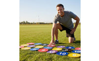 10 Pieces Numbered Flat Markers Flexible Numbered Training Discs Non-Slip Flat Point Markers for Coaches, Athletes