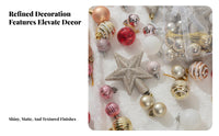 Christmas Ball Assortment Multiple Color Choices Assorted Ornament Set