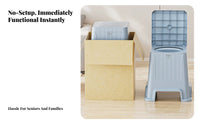 Bedside Commode Stool Anti-Odor Bedside Commode Chair Portable for Living Room