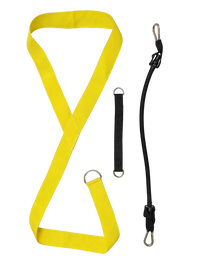 Golf Swing Practice Trainer Rotation Training Band with Ground Push and Waist Turn Resistance Rope