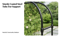 Climbing Plant Arch Weather-Resistant Garden Arbor Good Load-Bearing Easy Assembly for DIY Hobbyists, Partners, Walkway, Patio
