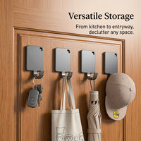 Metal Pantry and Fridge Organizer for Kitchen Wall, Anodized Hook Magnets for Hanging Tools, Versatile Refrigerator Side Storage