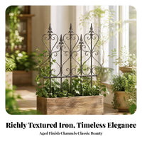 Plant Support Metal Garden Fence Panels Garden Fence Panel Expandable for Yard