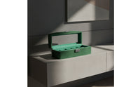 5-Slot Watch Box Velvet Lined Watch Box with Window Dustproof for Dresser