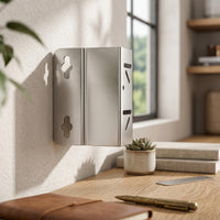 Corner Mounting Bracket Keyhole Slots Hardware 90-Degree Angle
