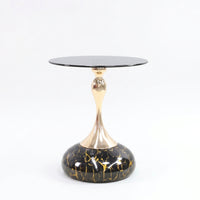 Home Furniture Metal Pedestal Bedside Table for Bedroom