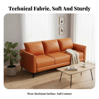 Nordic Design Minimalist Settee Modern design space-saving 2-Seater Settee Wear-Resistant Sofa Sturdy Construction for Small Space Dwellers, Apartment Residents, Families, Lounge Area, Bedroom