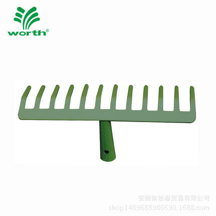 Worth 12-Tine Garden Rake for Weeding and Lawn Debris, Head Only
