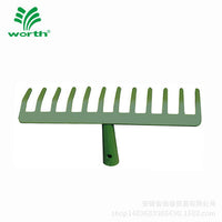 Worth 12-Tine Garden Rake for Weeding and Lawn Debris, Head Only