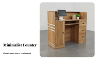 Simple Ier Counter Multipurpose Checkout Counter Versatile Register Stand for Clerks, Receptionists, Reception Area, Restaurant, Office