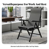 Reclining Chair with Footrest Ergonomic Design for Remote Workers