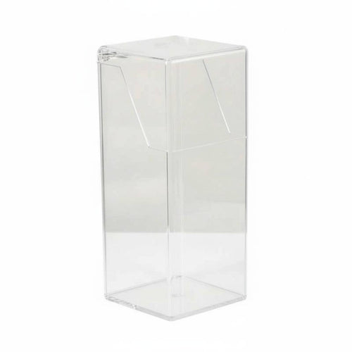 Transparent Hinged Lid Pen Holder Multifunctional for Bathroom, Craft Room