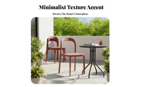 Molded Armchair Stackable Dining Chair Indoor & Outdoor Use Easy to Clean for Homeowners