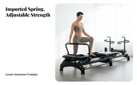 Pilates Reformer Commercial Grade Pilates Reformer Bed Adjustable Resistance Core Training Bed for Beginners, Adults, Therapeutic Recovery Center