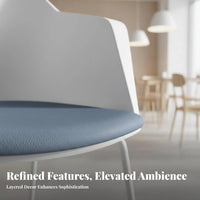 5 Pieces 4-Seater Round Kitchen Suite Space-Saving Table and Chair Set for Cafe
