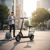 Foldable High Power Motor Lightweight E Long Range Battery Transportation Device Device for Commuters, Commuting, City Commuting