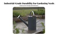 Watering Can with Sprinkler Rose Traditional Watering Can with Rose Head Galvanized Garden Tool for Gardeners