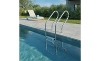Ladder with Handrails Rust-Resistant Stainless Steel Pool Ladder Anti-Slip for in-Ground Pools