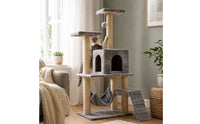 Multi-Level Feline Tree Hanging Feline Sling Pet Furniture Stable