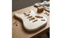 Diy Unfinished Guitar Body Customizable Electric Guitar Body Blank Sturdy Instrument Part Reusable for Hobbyists