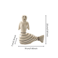 Resin Mermaid Figurine Smooth Room Decoration Ocean Theme