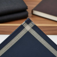 3 Pieces Cotton Pocket Square Retro Design Cotton Handkerchief Easy to Fold
